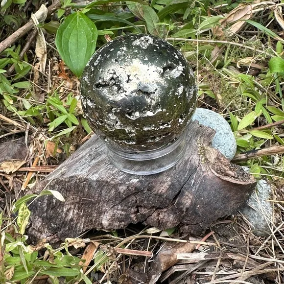 Pyrite Crystal Sphere - Picture 3 of 6